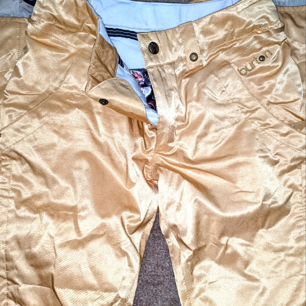 Gold Burton Snowboard pants